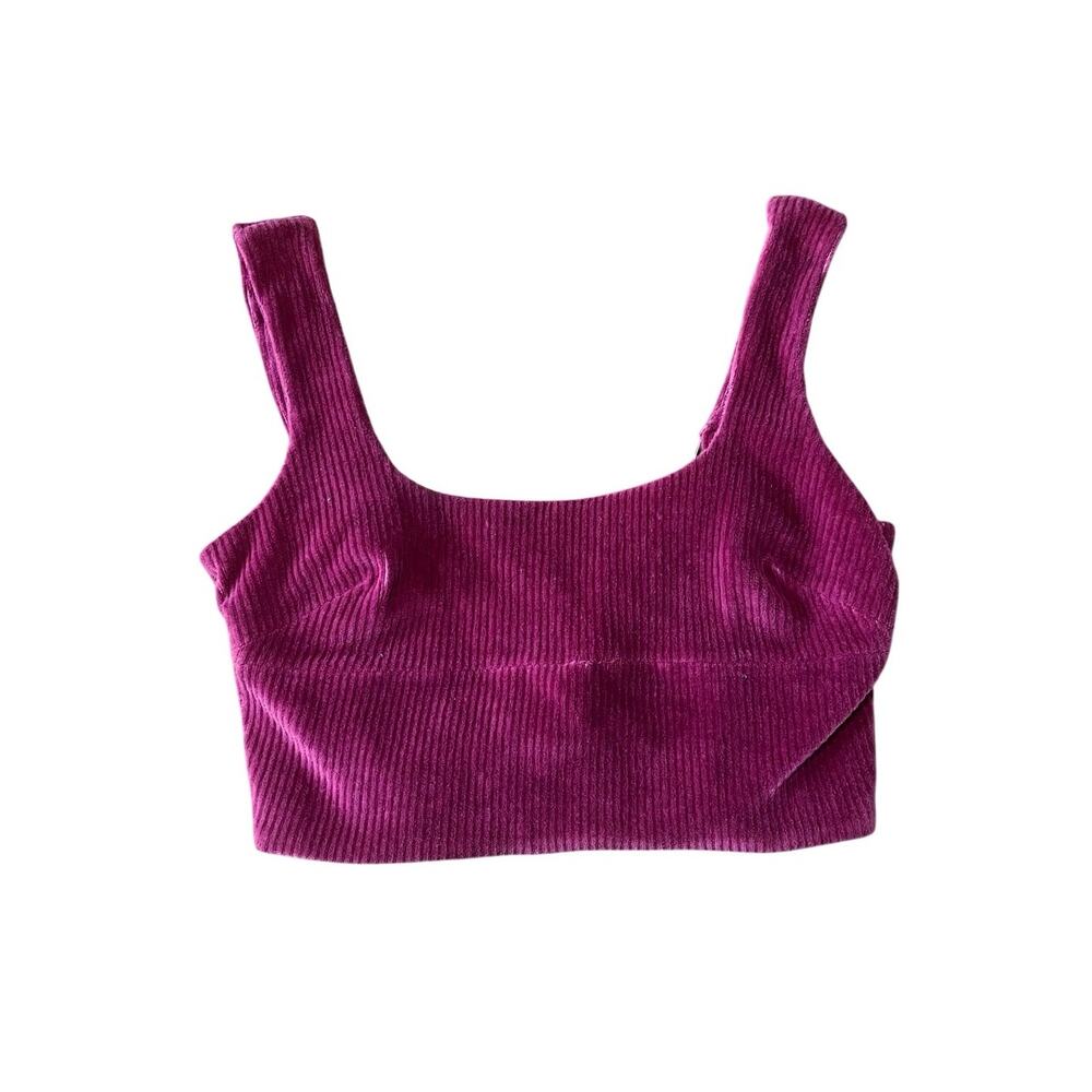 Maeve by Anthropologie Ribbed Corduroy Festival Crop Top | M